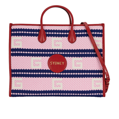 Sydney Striped Tote, front view